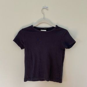 Brandy Melville Navy Cropped Tee